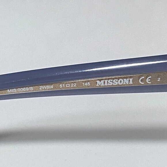 NEW Missoni Ombre Striped Sunglasses in Gray Horn main image 6